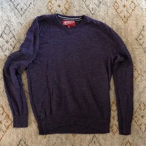 Arizona Men’s Sweater V Neck - Heather Purple